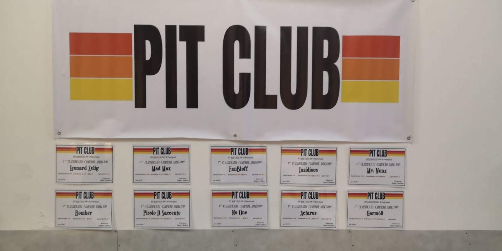 Pit Club Wall
