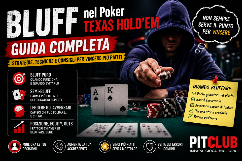 Bluff nel poker Texas Hold’em: guida completa per principianti