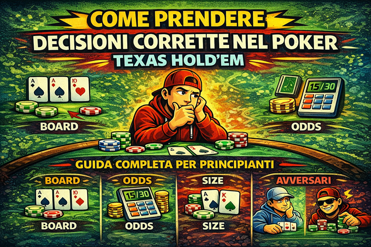 Come prendere decisioni corrette nel poker Texas Hold’em