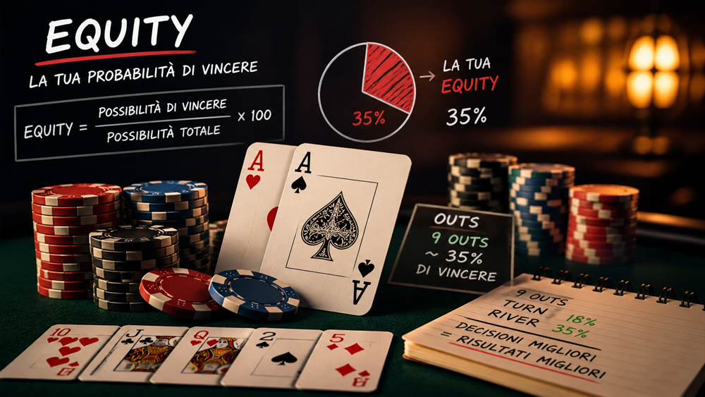 Introduzione alle Equity nel Poker Texas Hold'em: Cosa Sono e Perché Contano