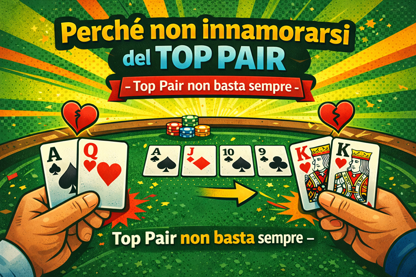 Perché non bisogna innamorarsi di top pair