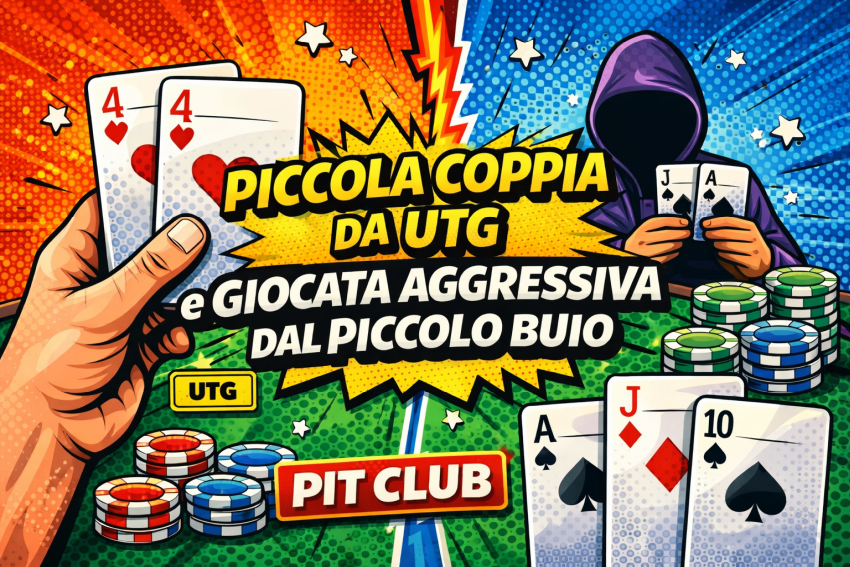 Coppia di 2 da UTG e gioco aggressivo dal piccolo buio: fortuna o strategia?