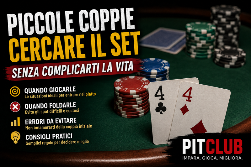 Come giocare le piccole coppie per cercare il set senza complicarti la vita