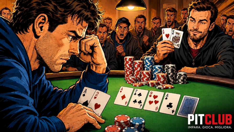 Poker Story: Hero Fold con Tris di Assi