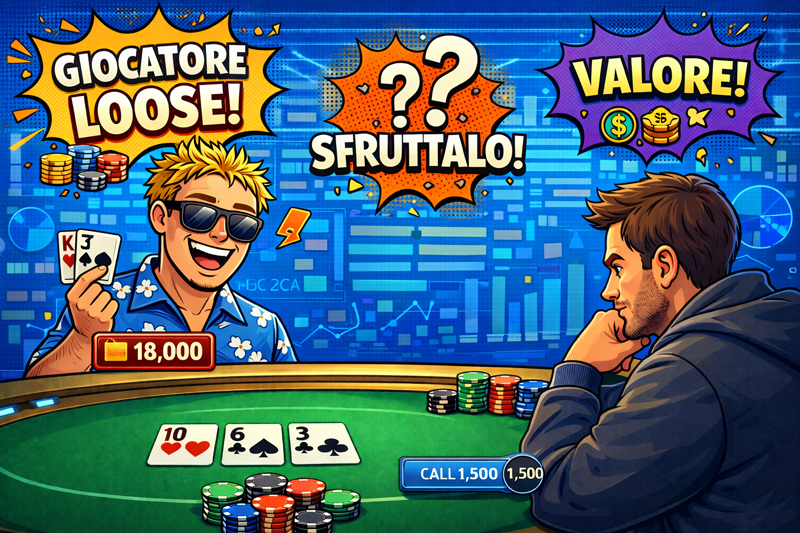 Come riconoscere un giocatore loose e come sfruttarlo nel poker